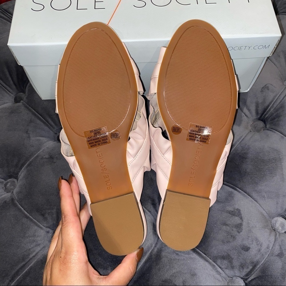 𝅺New Sole Society So Mandi Leather Sandals - Pink - Picture 6 of 6